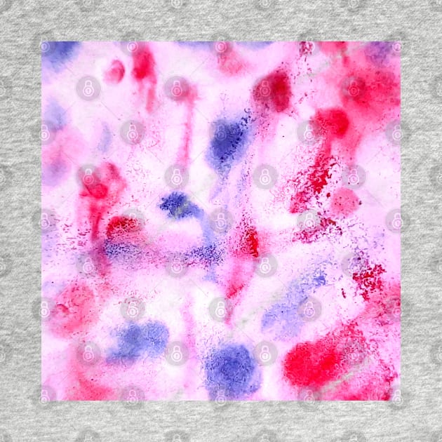 Pink blue watercolor abstract art design by Artistic_st